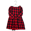 Crewcuts Red, Black, Silver Buffalo Plaid Dress - Size 6