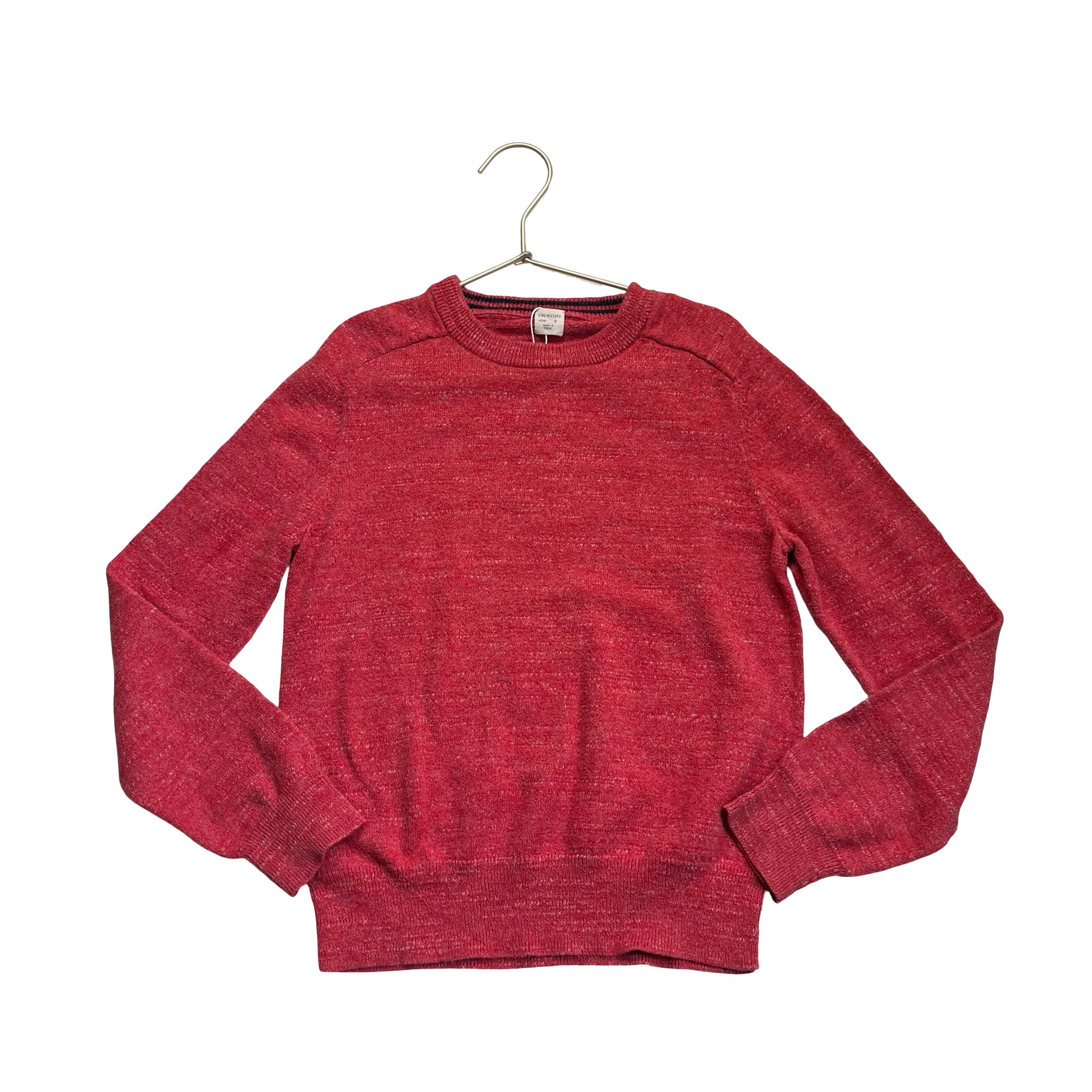 Crewcuts Red Cotton Sweater - Size 8