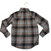 Janie and Jack Gray, Black, Brown Plaid Flannel - Size 6