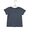 Kids + B Navy & White Striped Ribbed 'Beach' Tee - Size 90 (3)