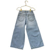 Zara Distressed Denim Wide-Leg Jeans - Size 3-4