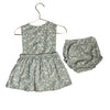 Mango Sage Green Floral Dress & Bloomers - Size 18-24 Mo