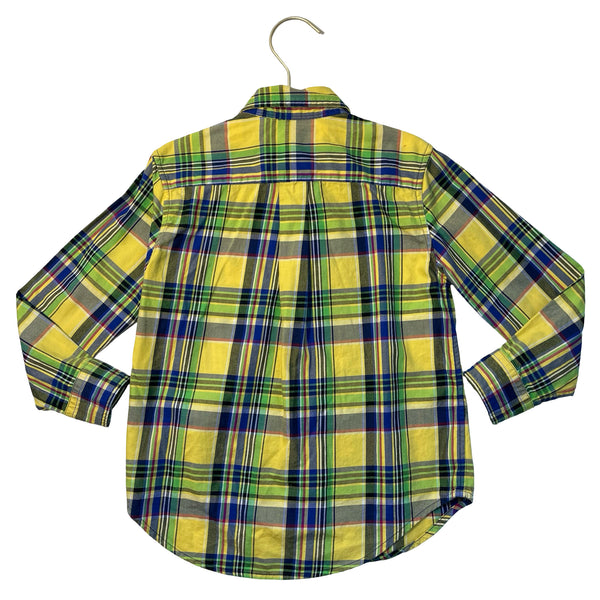 Polo Ralph Lauren Yellow Plaid Button Down Shirt - Size 5