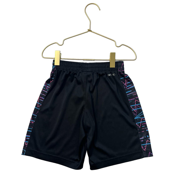 Nike Black, Pink, Light Blue Print Athletic Shorts - Size 6