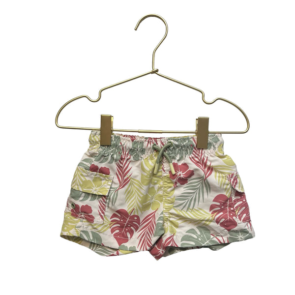 Zara Tropical Print Unlined Swim Shorts - Size 12-18 Mo