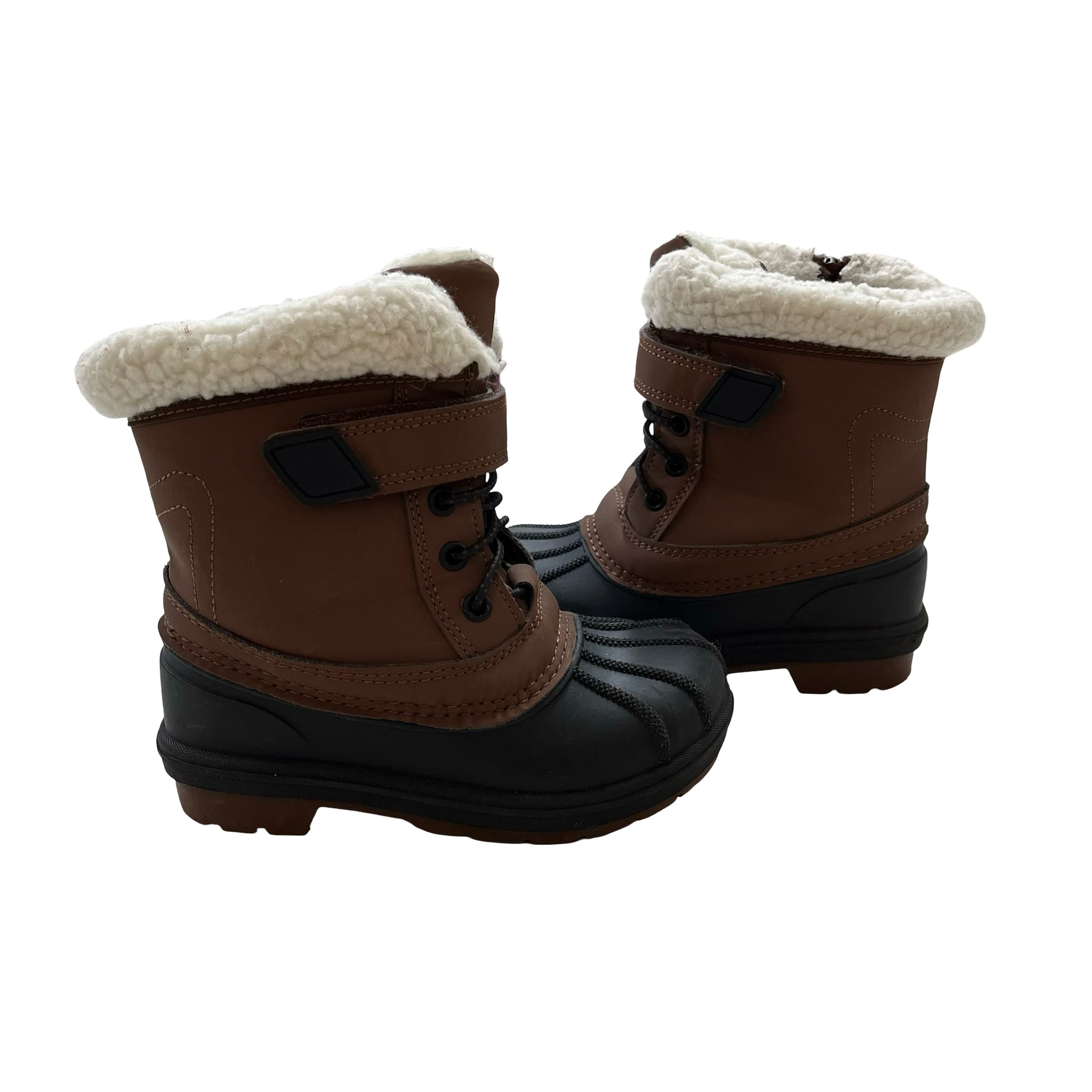 Cat & Jack Brown & Black Winter Boots - Size 9