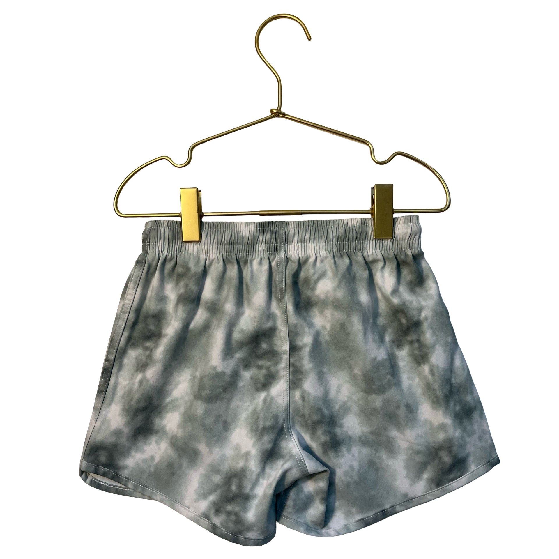 Rylee & Cru Sage Green Tie-Dye Hybrid Shorts - Size 6-7Y