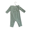 Ralph Lauren Sage Green Velour One-Piece - Size 6 Mo