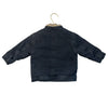Zara Lined Black Denim Jacket, Corduroy Collar - Size 12-18 Mo