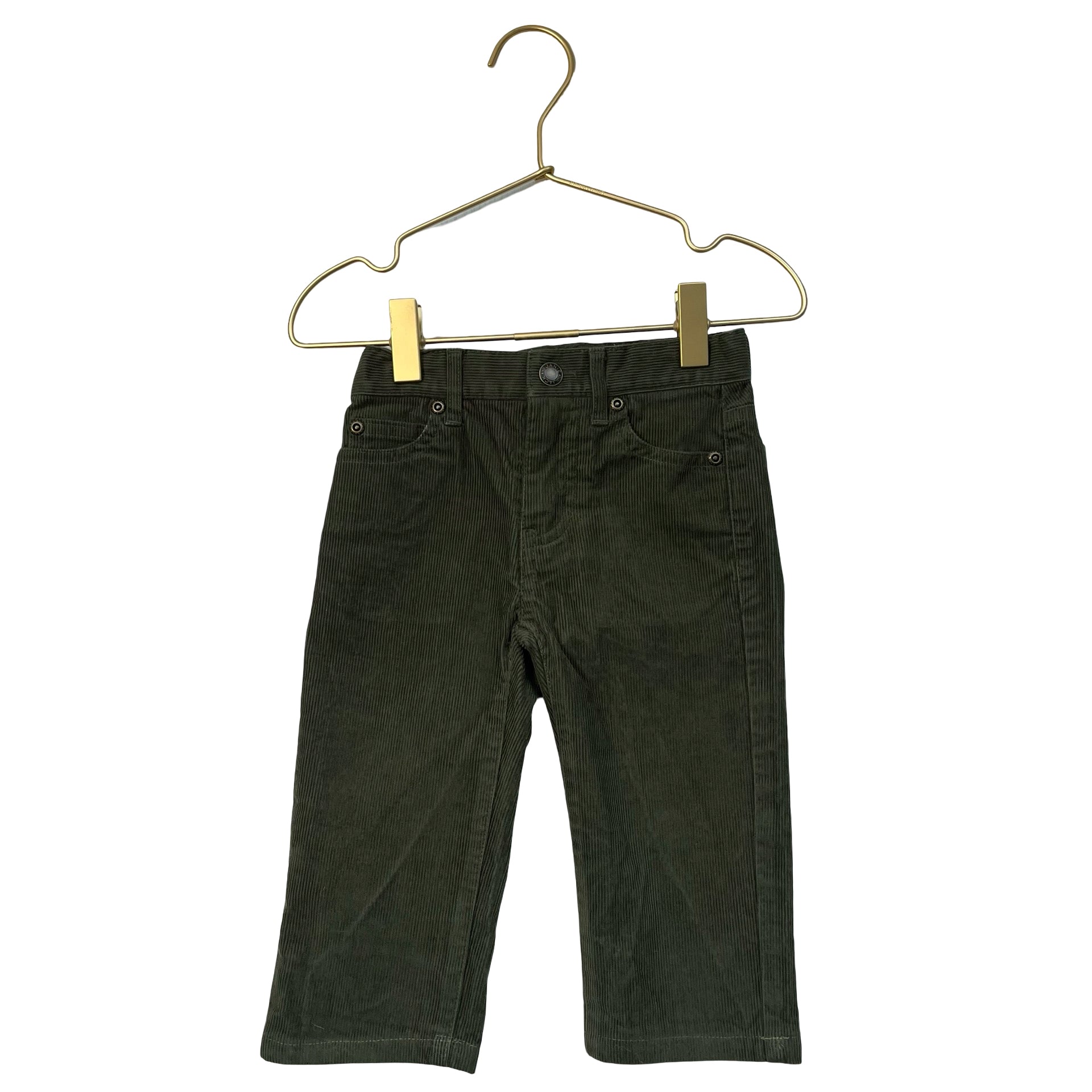 Janie and Jack Olive Green Corduroy Pants - Size 18-24 Mo
