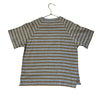 Zara Gray & Brown Striped T-Shirt - Size 7