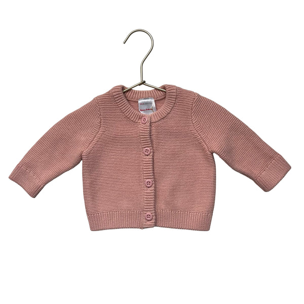 Hanna Andersson Pink Cotton Cardigan Sweater - Size 0-3 Mo
