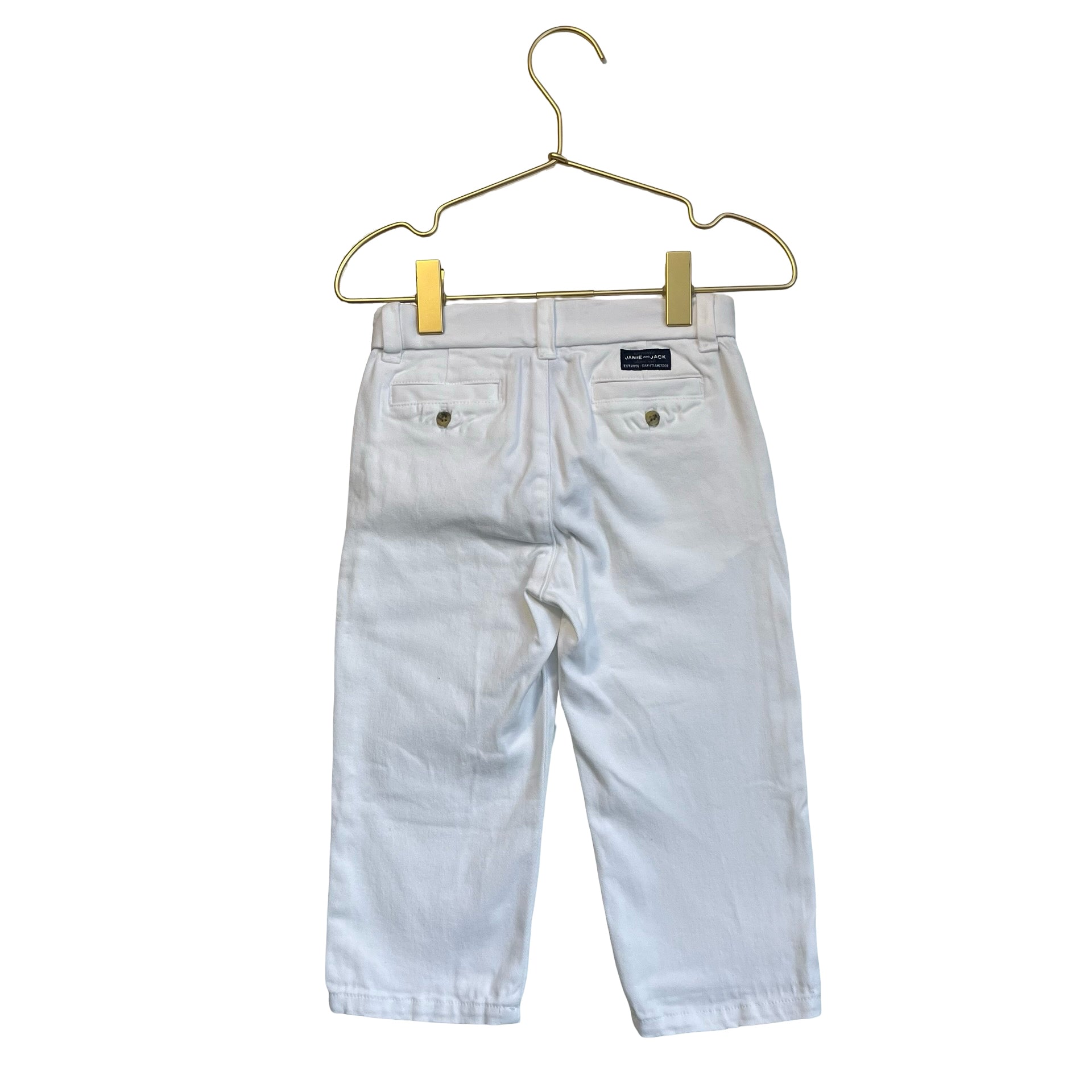 Janie and Jack White Chino Pants - Size 18-24 Mo