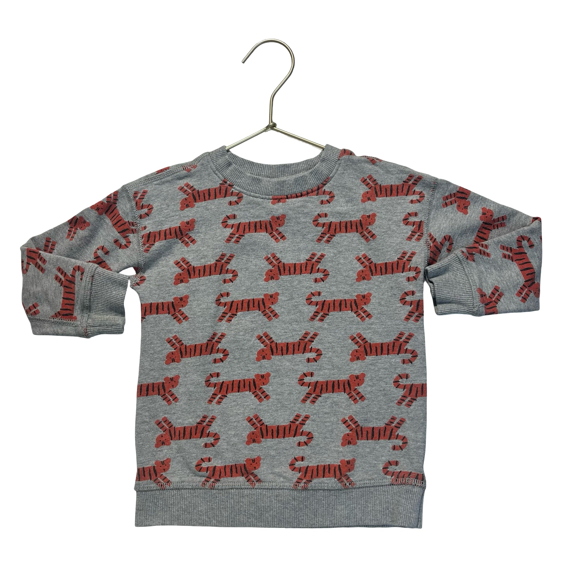 Hanna Andersson Gray Tiger Print Sweatshirt - Size 3T