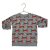 Hanna Andersson Gray Tiger Print Sweatshirt - Size 3T