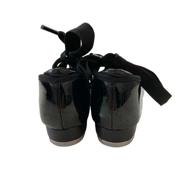 Capezio Black Patent Tap Shoes - Size 9.5