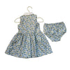 Ralph Lauren White, Yellow, Blue Floral Shirt Dress & Bloomers - Size 12 Mo