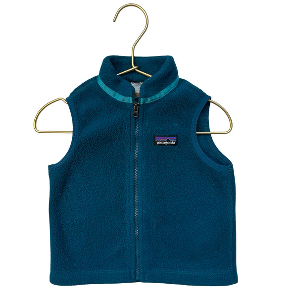 Patagonia Teal Fleece Vest - Size 12-18 Mo
