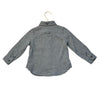 Janie and Jack Gray Herringbone Flannel Button Down Shirt - Size 18-24 Mo