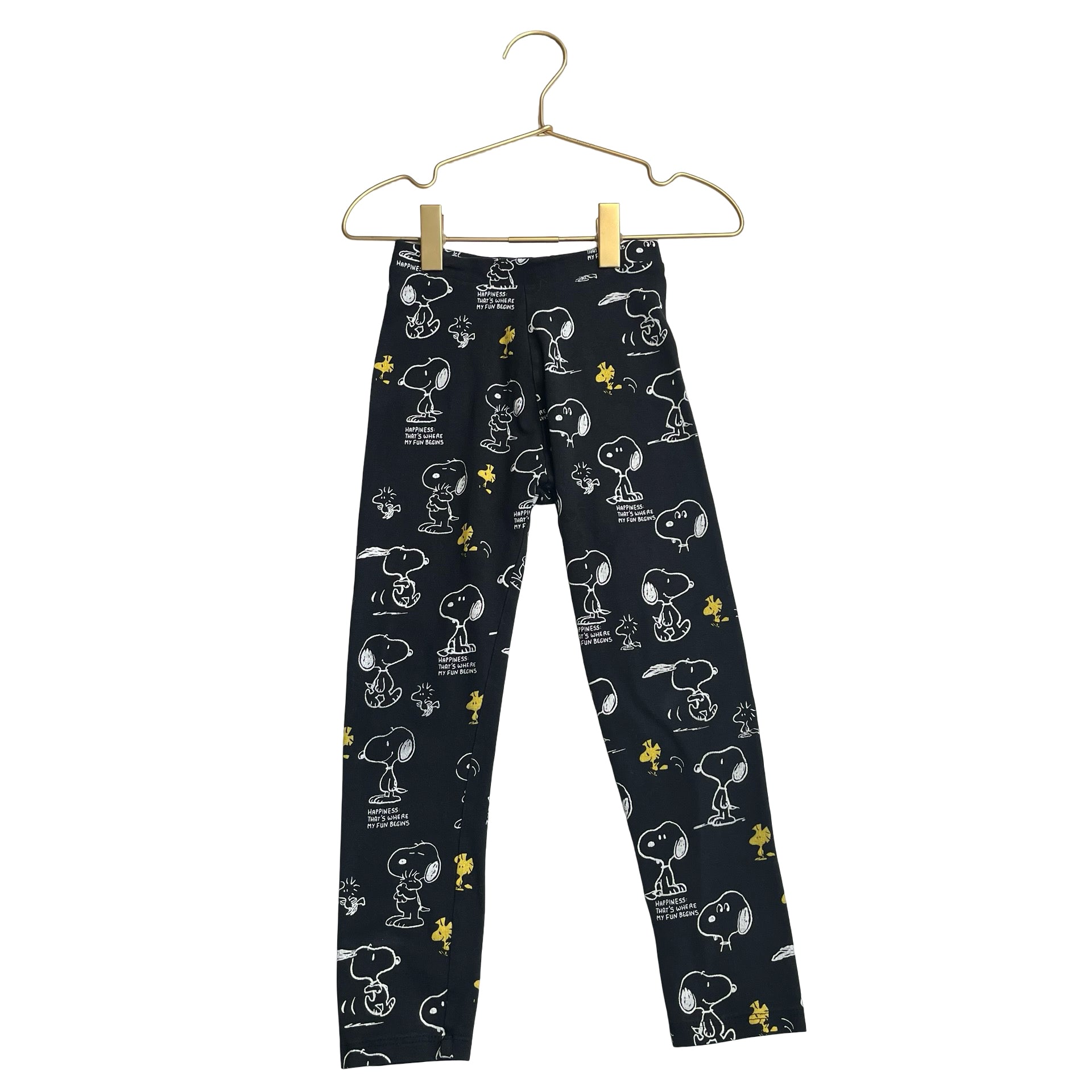 Zara x Peanuts Black Snoopy Leggings - Size 6