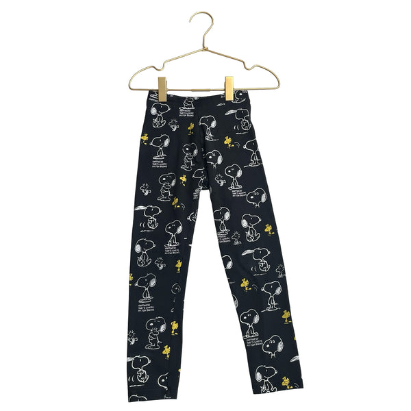 Zara x Peanuts Black Snoopy Leggings - Size 6