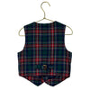 Janie and Jack Tartan Plaid Wool Vest - Size 4