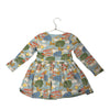 Tea Collection Light Blue Tiger & Tree Print Dress - Size 3T