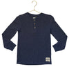 Appaman Navy Waffle Henley - Size 8