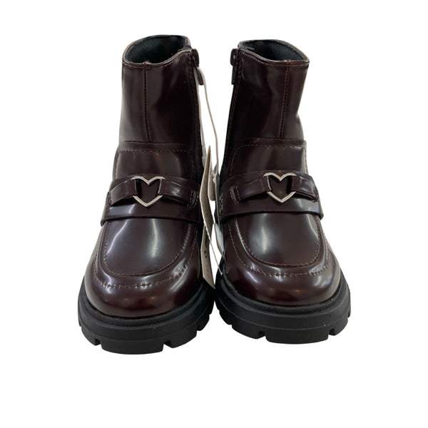 Zara Cordovan Loafer Boots with Tags - Size 8 (24)