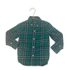 Janie and Jack Green, Navy, White Plaid Button Down Shirt - Size 2T