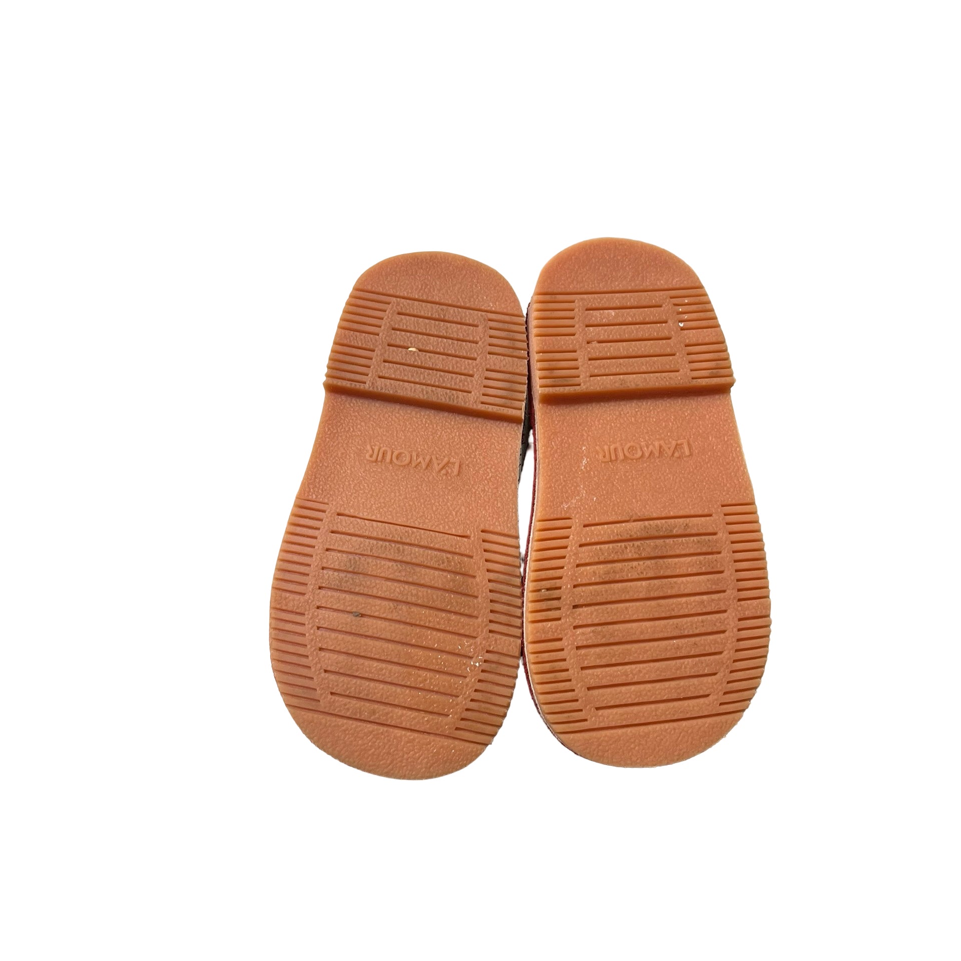 L'Amour Red Leather Mary Jane Shoes - Size 5