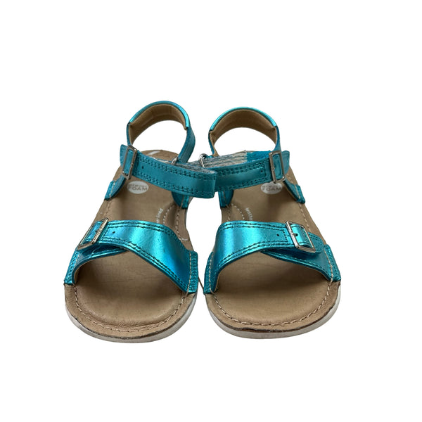 Stride Rite Metallic Aqua Blue Sandals - Size 9