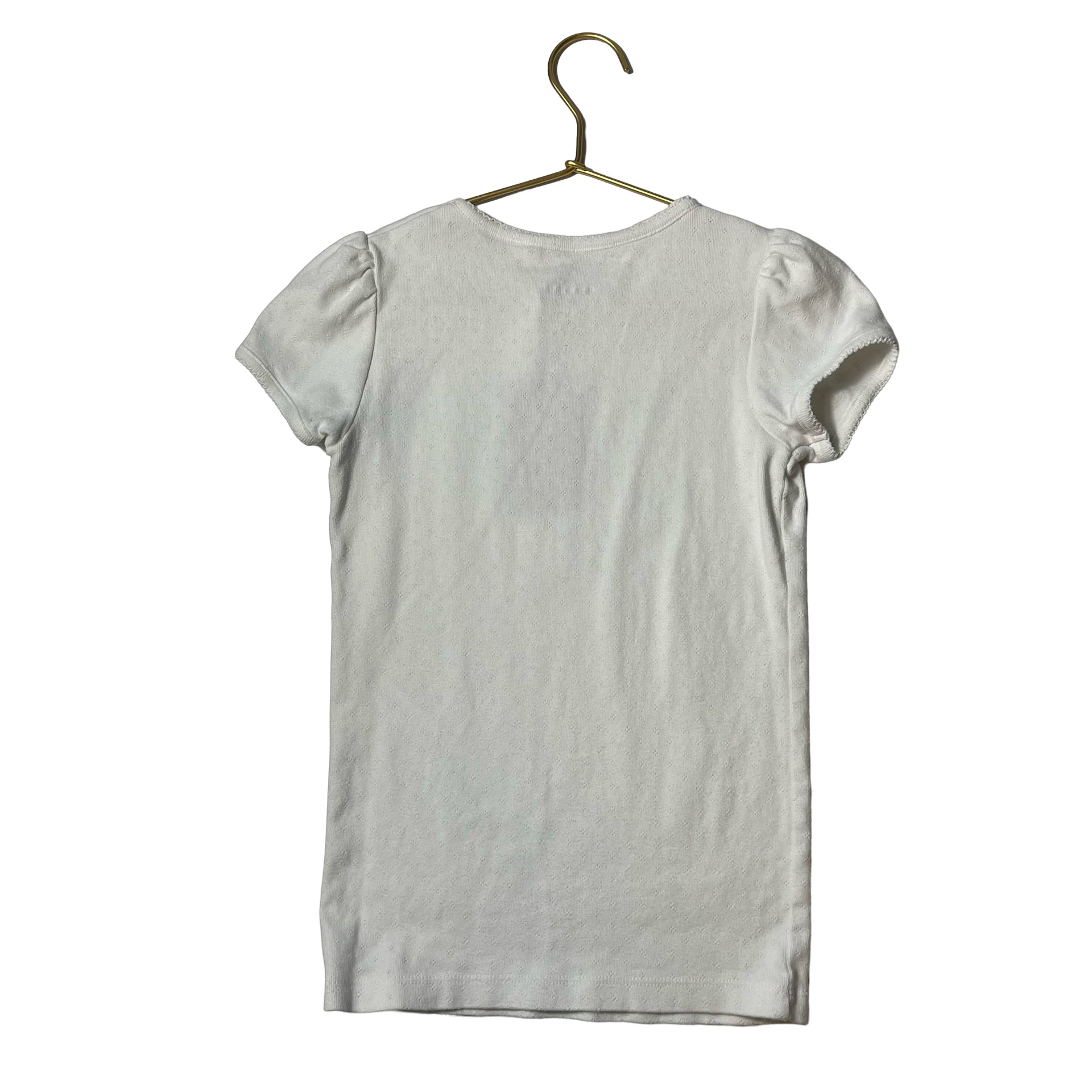 Boden Ivory Pin Dot Short Sleeve T-Shirt - Size 9/10