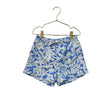 Zara Blue & Ivory Tropical Print Swim Trunks - Size 8-9