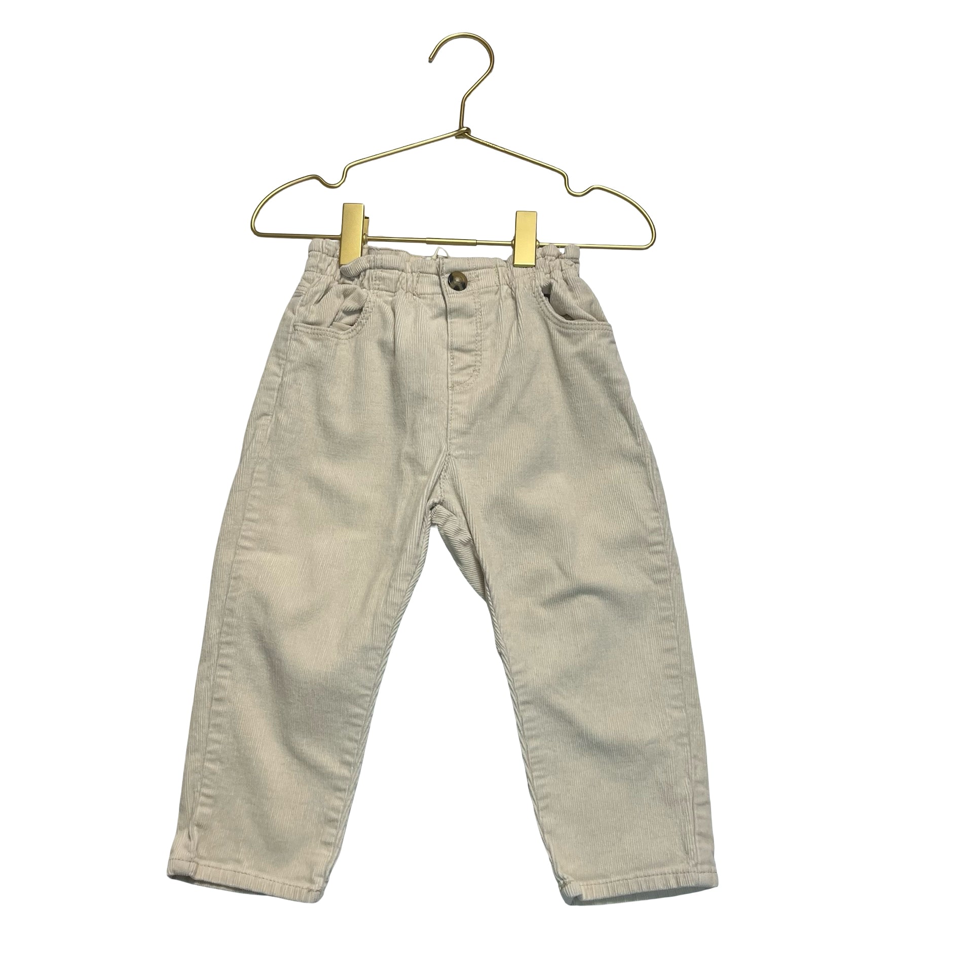 Zara Ivory Corduroy Pants - Size 18-24 Months