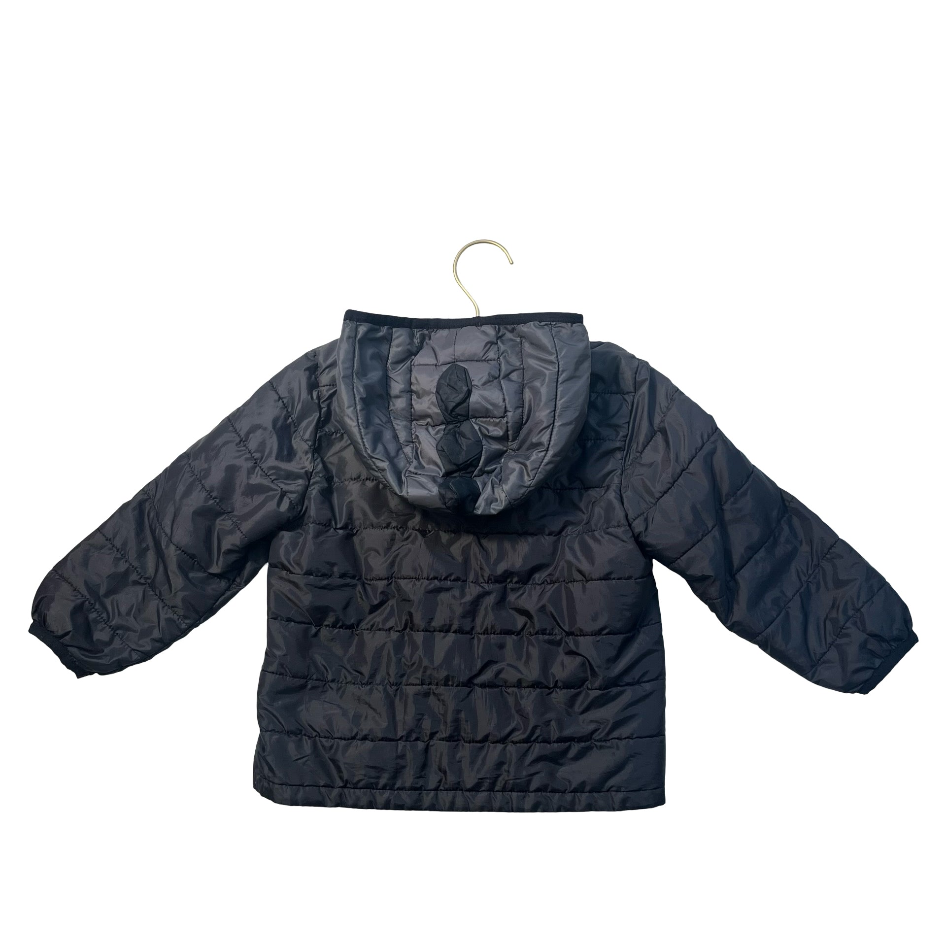 Baby Gap Primaloft Lightweight Gray-Black Ombre Hooded Puffer Jacket-  Size 3