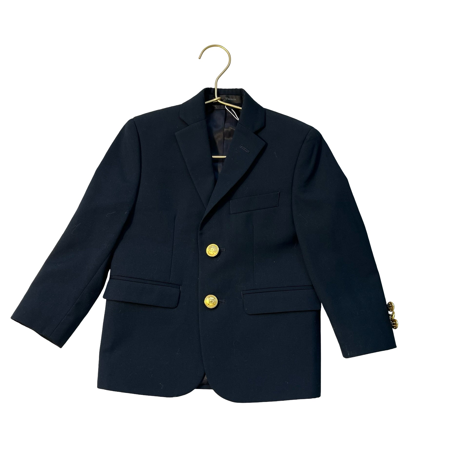 Lauren Ralph Lauren Navy Gold Button Blazer - Size 4