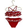 Janie and Jack Red Bikini 2 Piece Swim Suit - Size 3