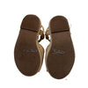 Janie and Jack Khaki Flower Raffia Sandals - Size 4