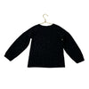 Appaman Black & Silver Glitter Heart Safety Pin Lightweight Sweatshirt - Size 7