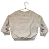 Louise Misha Tan Embroidered Flower Sweatshirt - Size 7Y