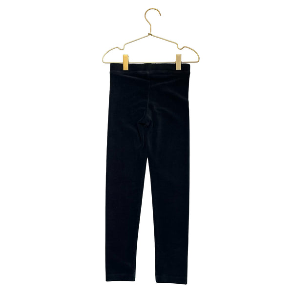 Crewcuts Black Ribbed Velour Leggings - Size 7