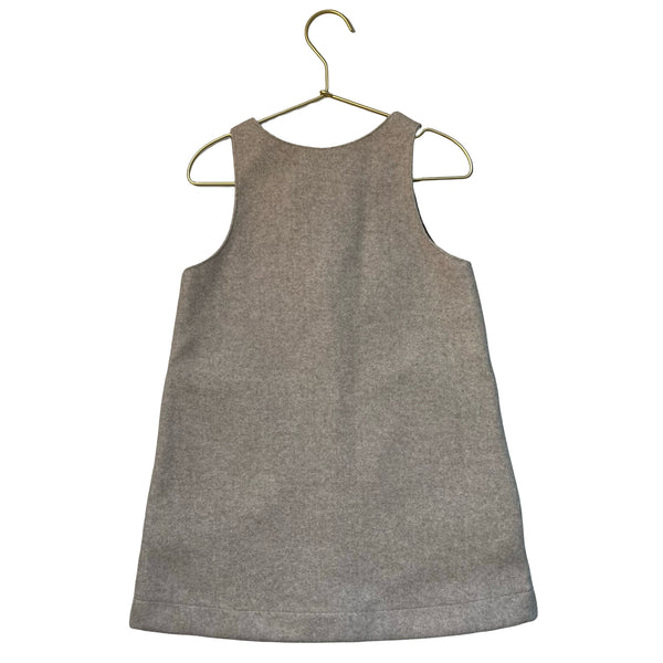 Zara Oatmeal Felt Dress - Size 5-6
