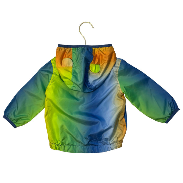 Baby Gap Colorful Ombre Jersey-Lined Hooded Windbreaker Jacket - Size 12-18 Mo