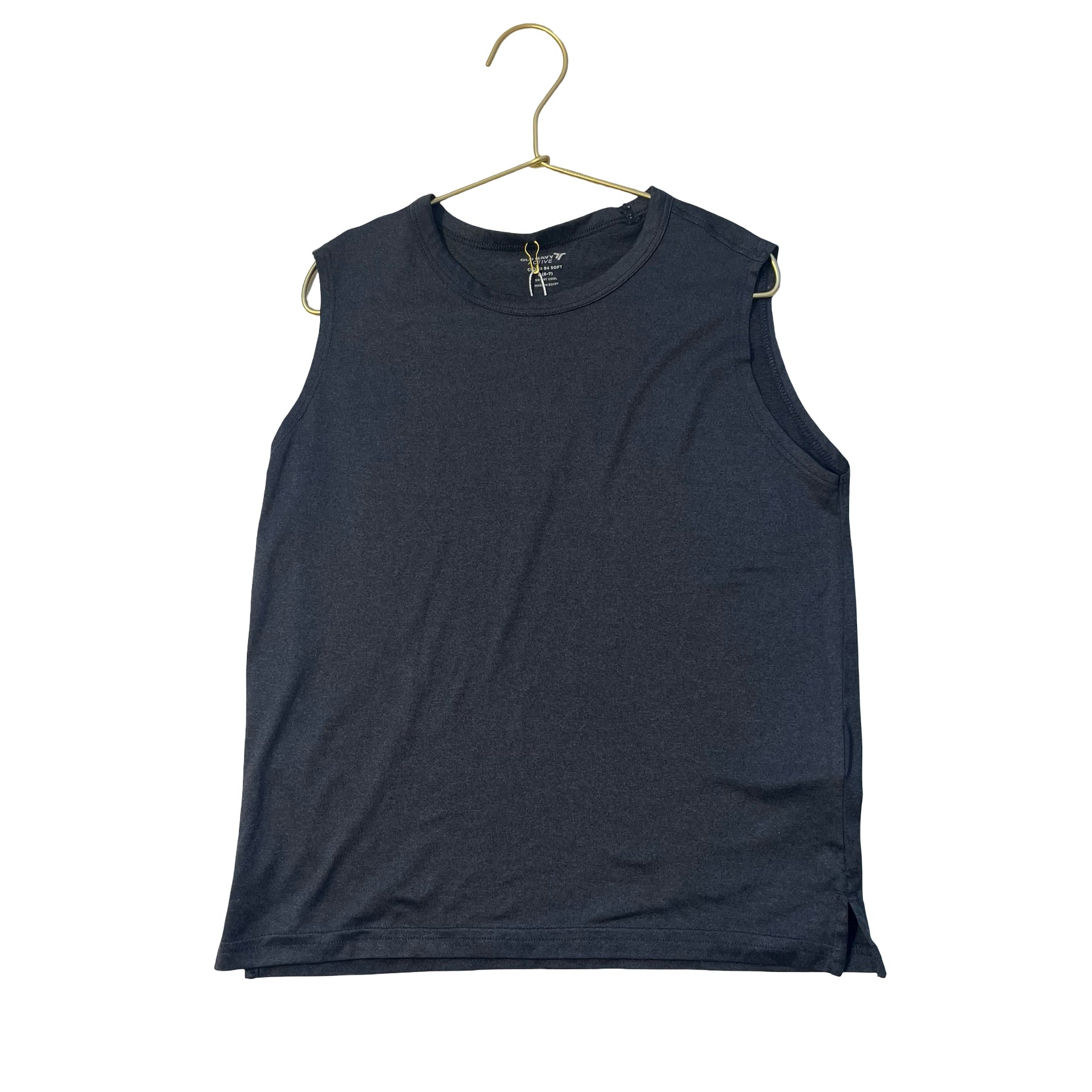 Old Navy Active Dark Gray Athletic Tank - Size S 6-7