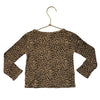 Baby Gap Tan Leopard Print Waffle Top - Size 2