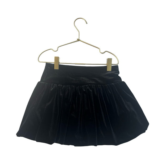 Art Class Black Velour Bubble Skirt - Size S 6-7