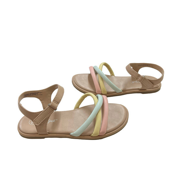 Cat & Jack Tan & Pastel Sandals - Size 13