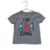 Chaser Gray, Red & Blue 'I'm Amazing' T-Shirt - Size 3