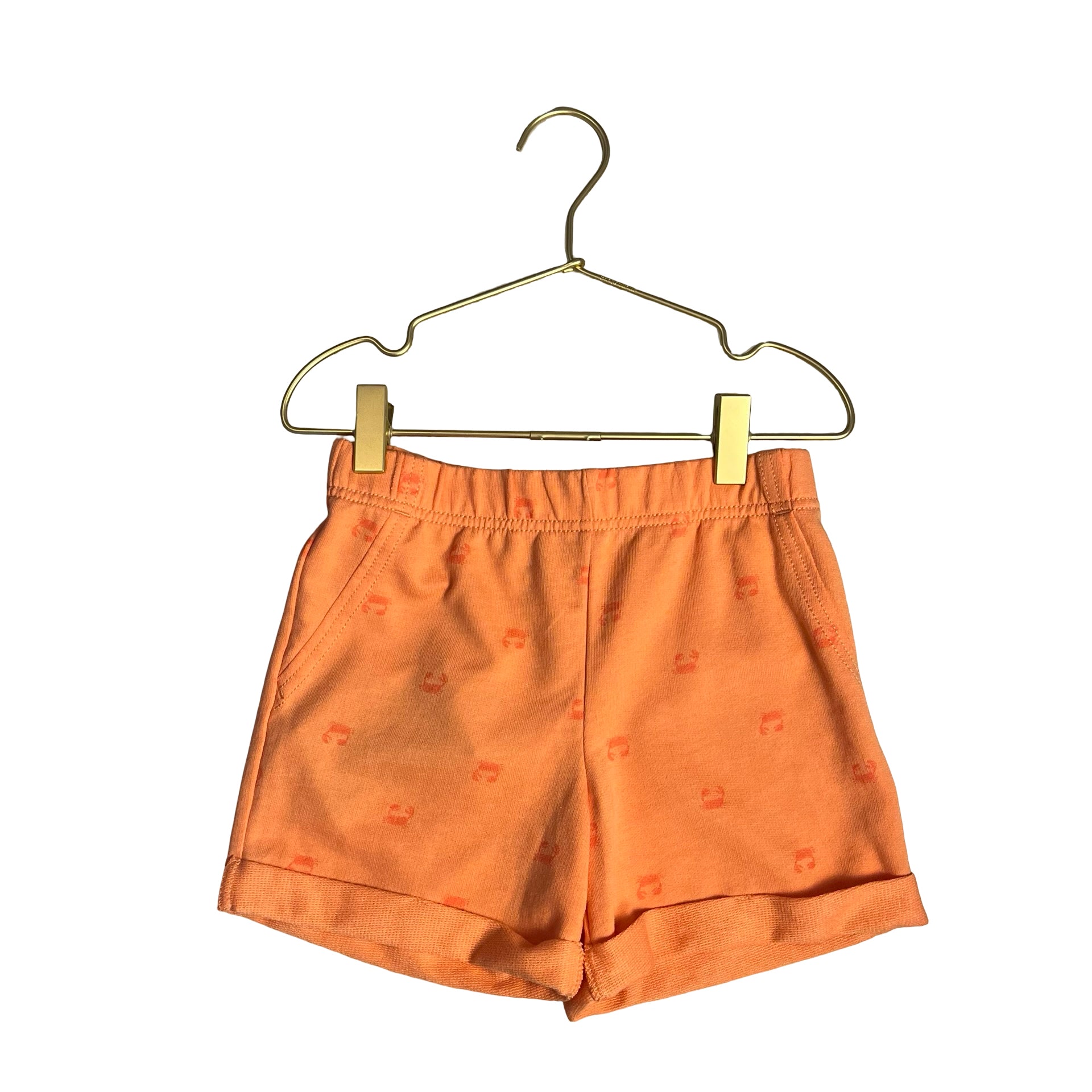 Carter's Orange Crab Print Shorts - Size 5T